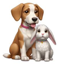 Dog with a pet bunny emoji | AI Emoji ...